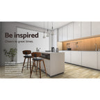 Artiss Leather-Padded Bar Stools with Backrest