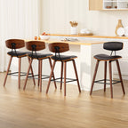 Artiss Elegant Bentwood Bar Stool with Backrest