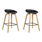 Artiss Modern Wooden Bar Stools - Set of 2