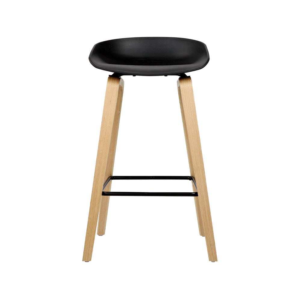 Artiss Modern Wooden Bar Stools - Set of 2