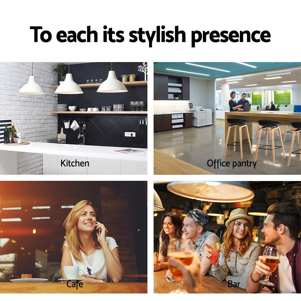 Artiss Modern Wooden Bar Stools - Set of 2