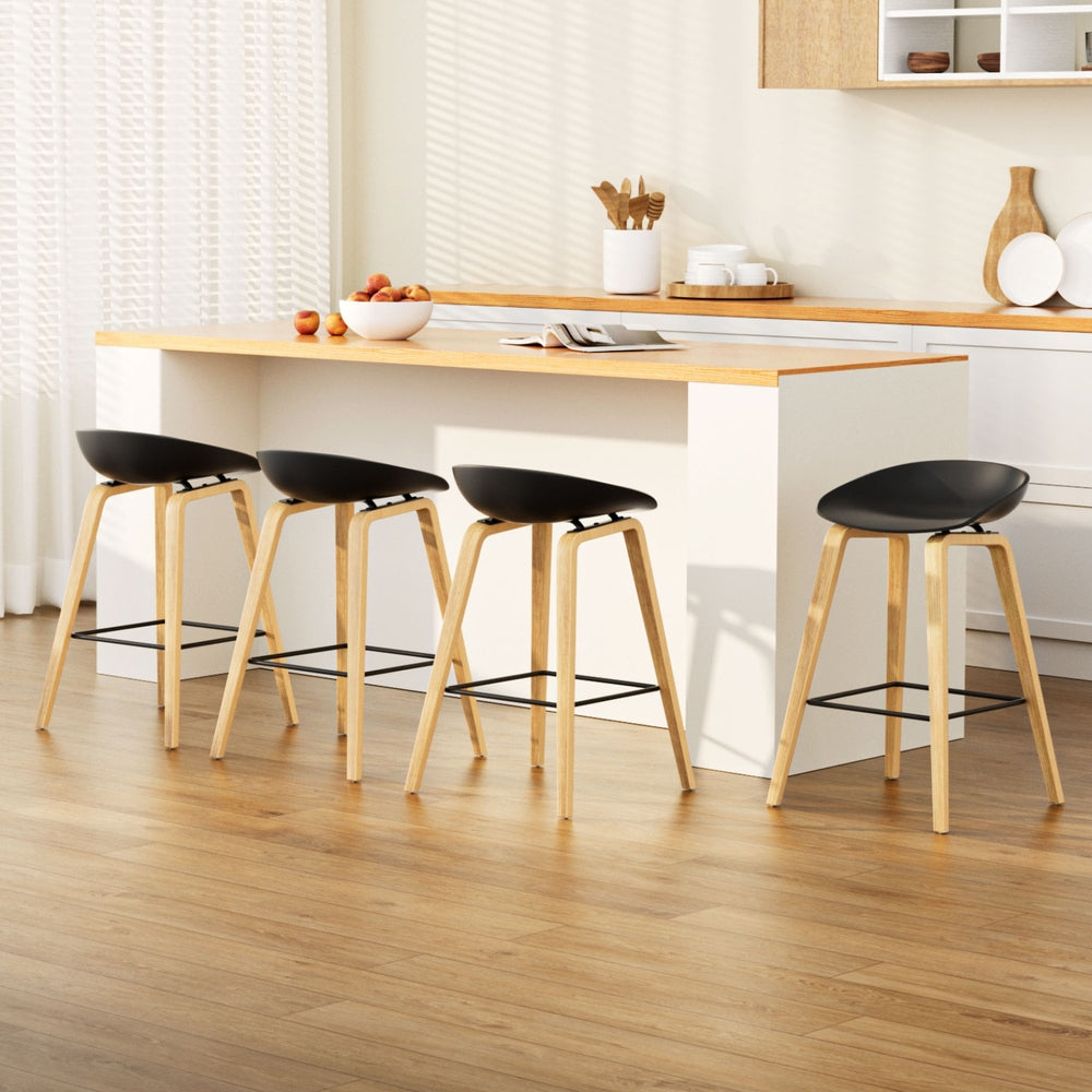 Artiss Wooden Bar Stools - Modern Elegance