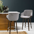Artiss Velvet Padded Swivel Bar Stool