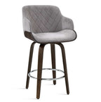 Artiss Velvet Padded Swivel Bar Stool
