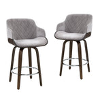Artiss Velvet Padded Bar Stools - Set of 4