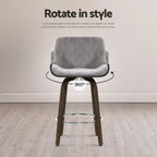 Artiss Velvet Padded Bar Stools - Set of 4