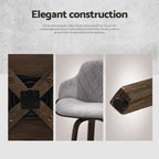 Artiss Velvet Padded Bar Stools - Set of 4