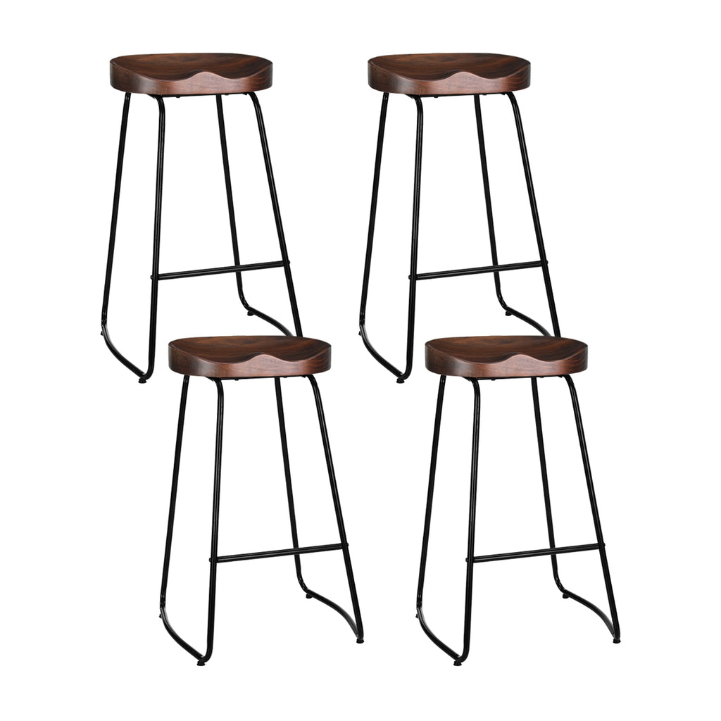 Artiss Vintage Black Tractor Seat Bar Stools