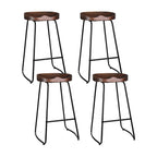 Artiss Vintage Black Tractor Seat Bar Stools