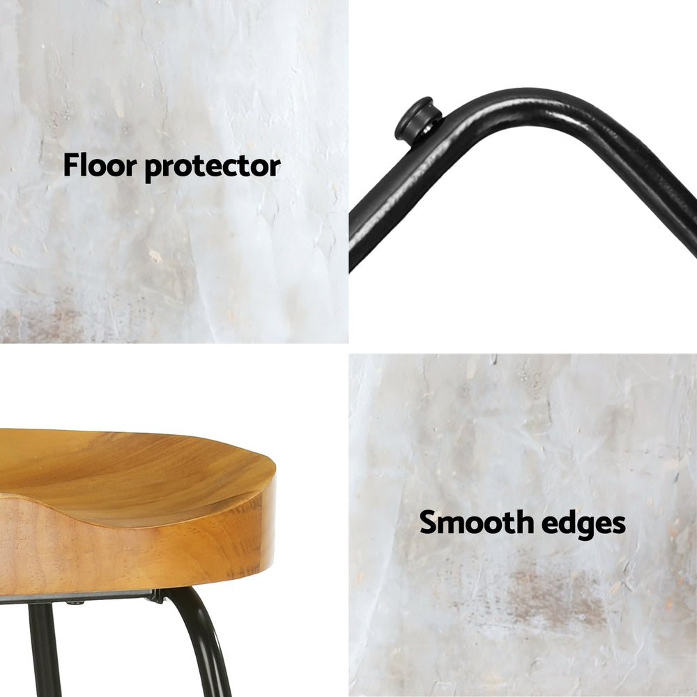 Artiss 4x Tractor Seat Bar Stools - 65cm