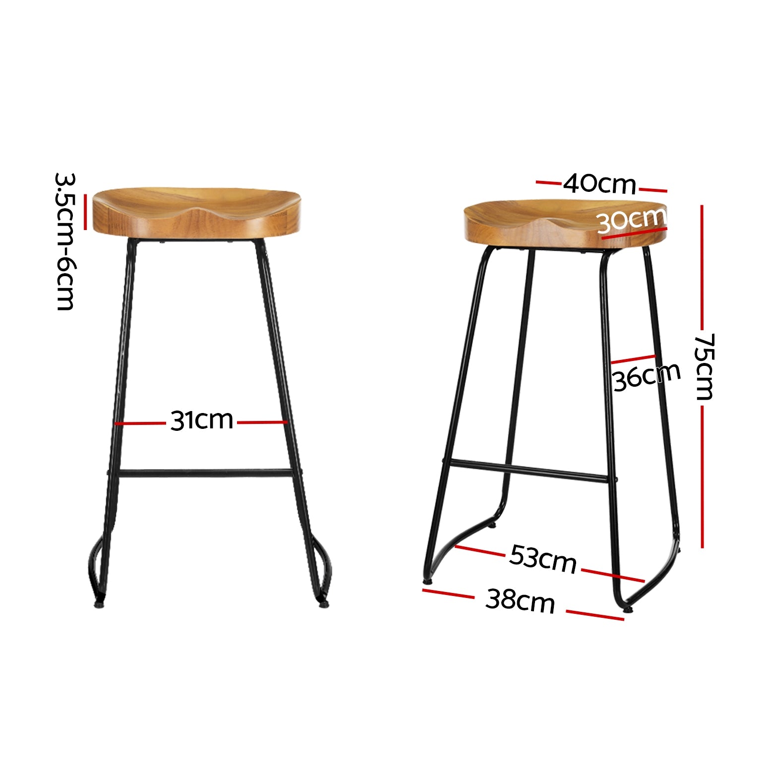 Artiss Vintage Tractor Seat Bar Stools