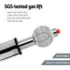 Artiss 4x Linen Padded Gas Lift Bar Stools