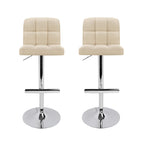 Artiss Noel Leather Gas Lift Bar Stools