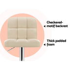 Artiss Noel Leather Gas Lift Bar Stools