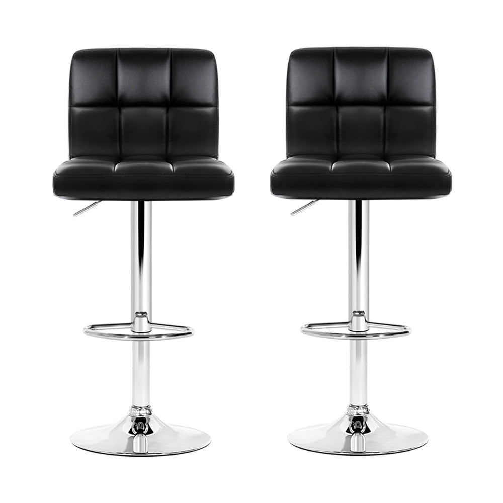 Artiss Noel Leather Gas Lift Bar Stools