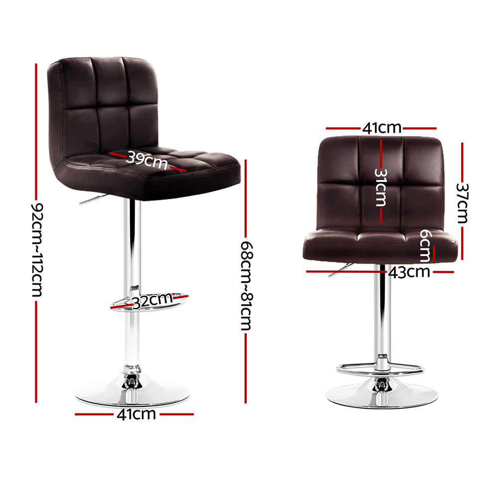 Artiss Adjustable Swivel Bar Stools