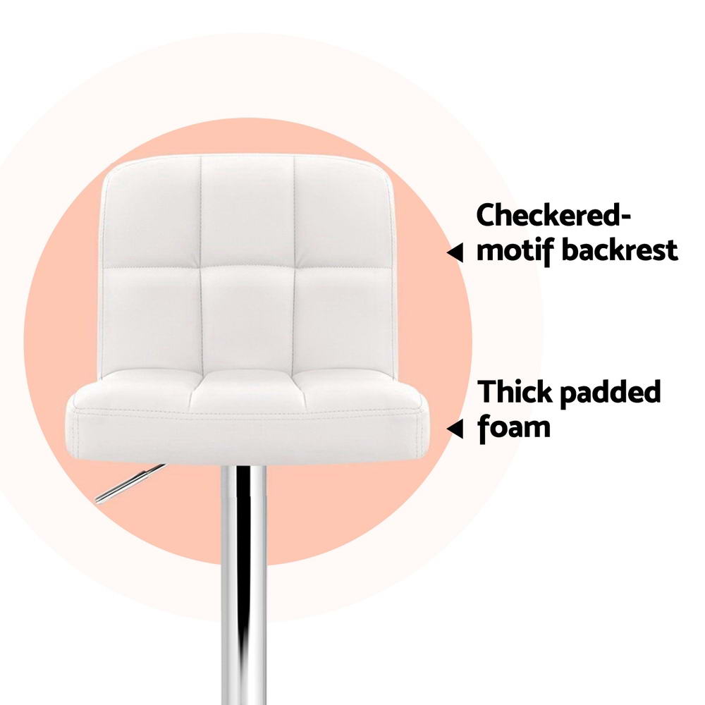 Artiss Noel Leather Gas Lift Bar Stool