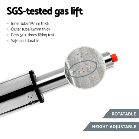 Artiss Noel Leather Gas Lift Bar Stool