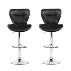 Contemporary Adjustable PU Leather Bar Stools