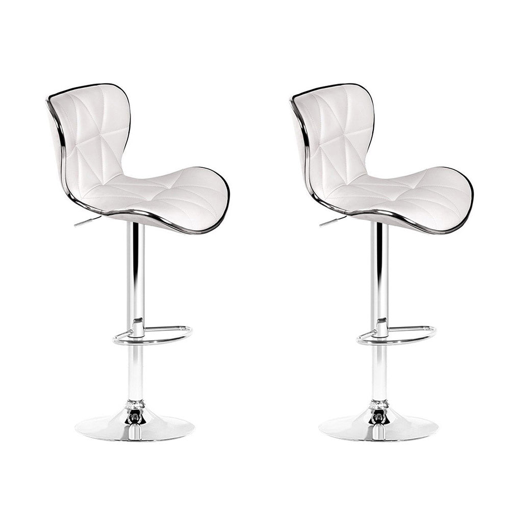 Contemporary Adjustable PU Leather Bar Stools