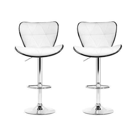 Contemporary Adjustable PU Leather Bar Stools