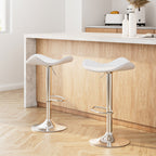Artiss Premium White Leather Bar Stools