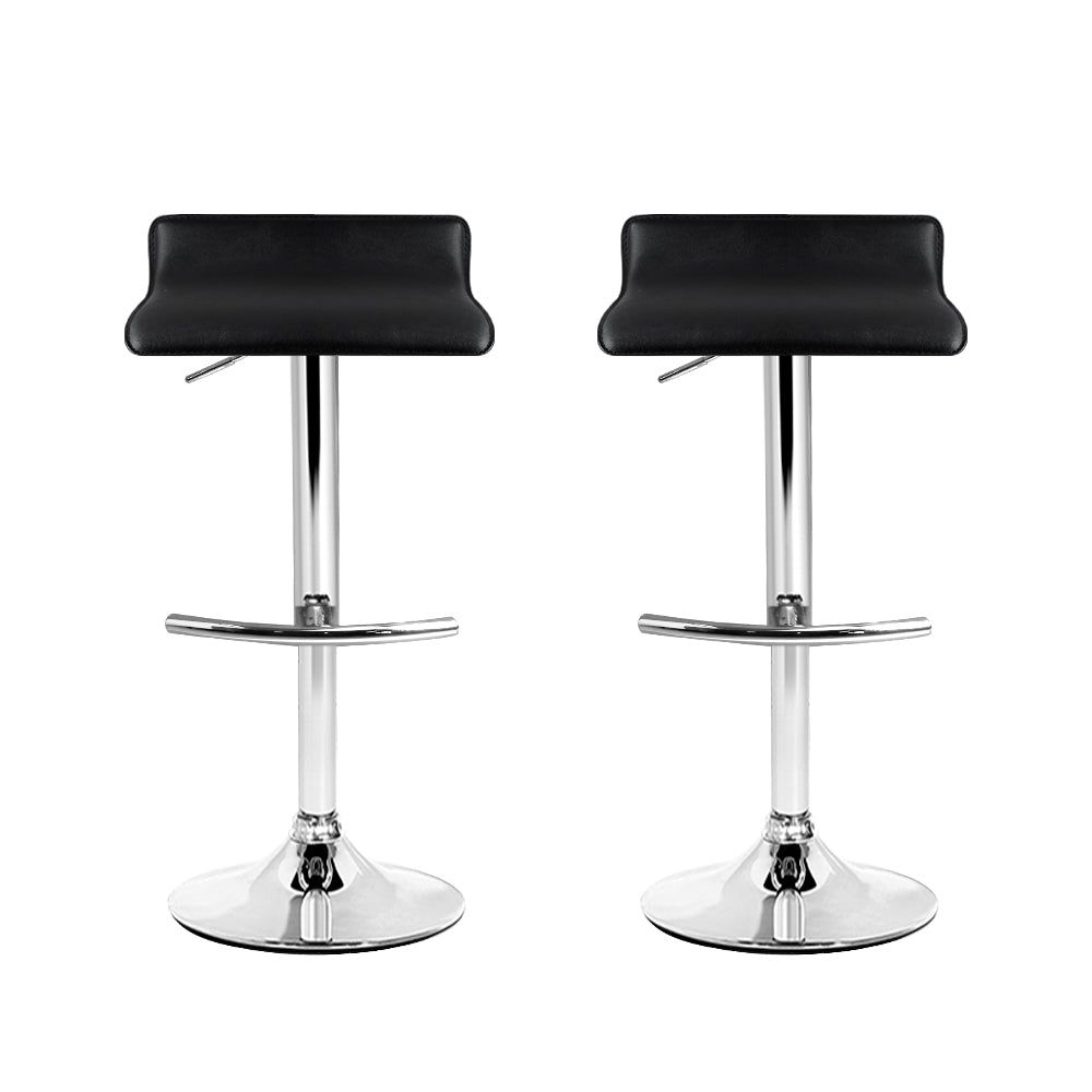 Artiss Sena Adjustable Black Bar Stools