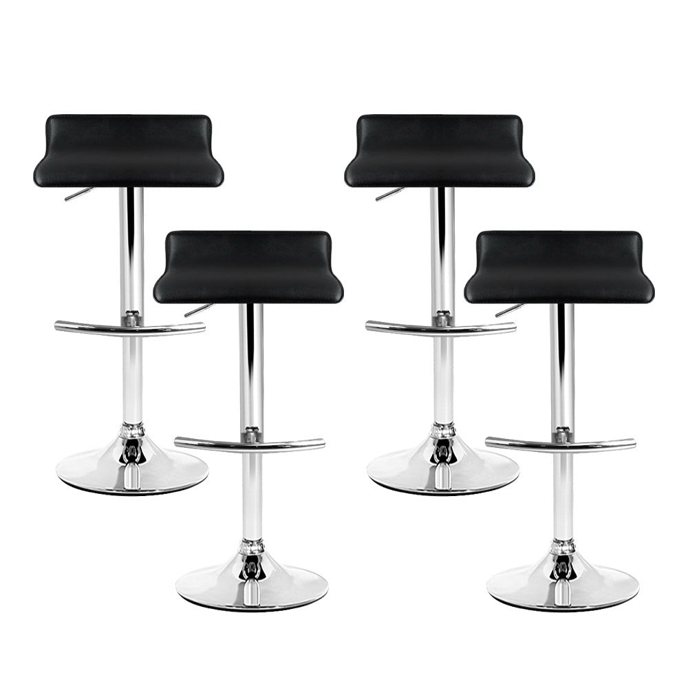 Artiss Adjustable Black Bar Stools Set of 4