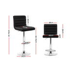 Artiss Adjustable Swivel Bar Stools - 2 Pack