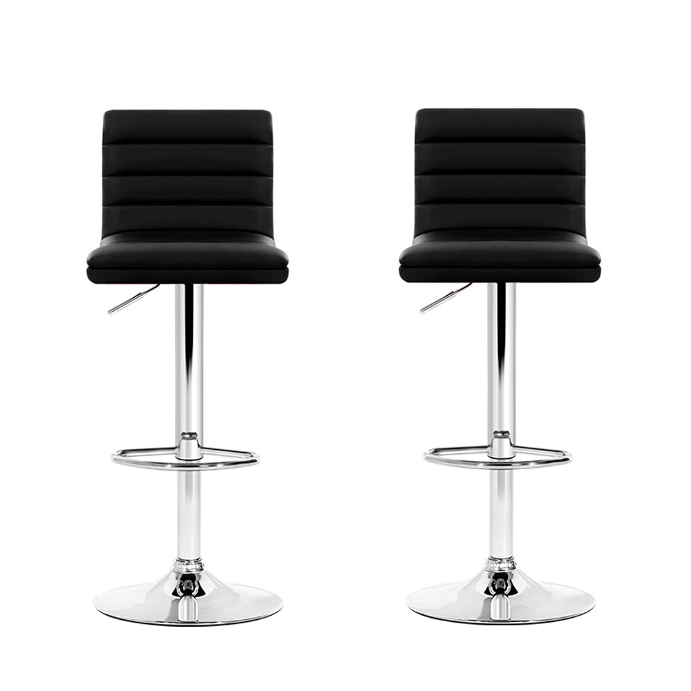 Artiss Adjustable Swivel Bar Stools - 2 Pack