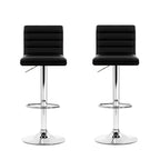 Artiss Adjustable Swivel Bar Stools - 2 Pack