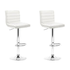Artiss Adjustable Swivel Bar Stools - 2 Pack
