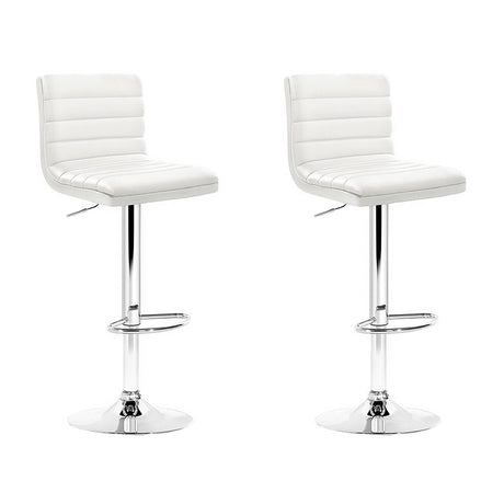 Artiss Adjustable Swivel Bar Stools - 2 Pack