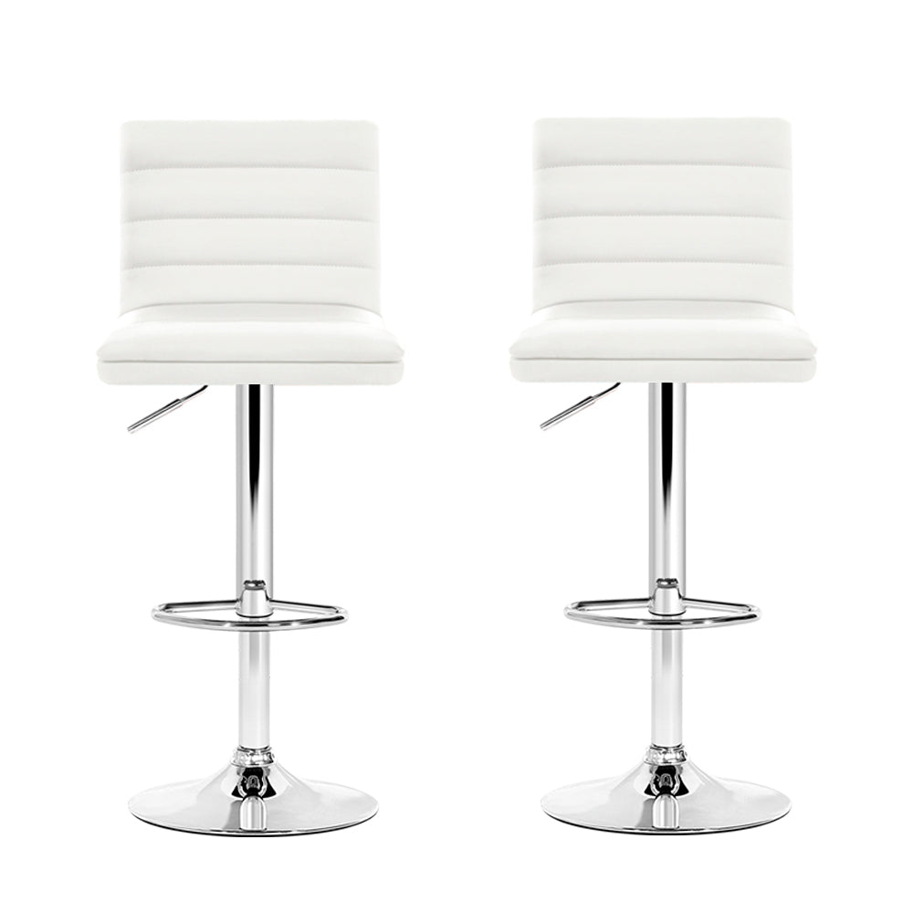 Artiss Adjustable Swivel Bar Stools - 2 Pack