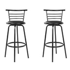 Artiss Swivel Leather Bar Stools - Set of 2