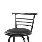 Artiss Swivel Leather Bar Stools - Set of 2