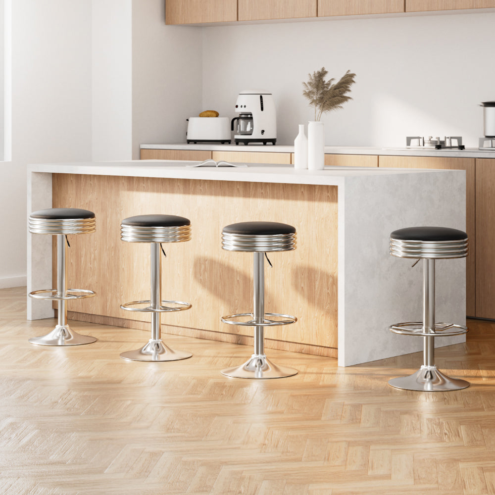 Artiss 4x Leather Padded Bar Stools