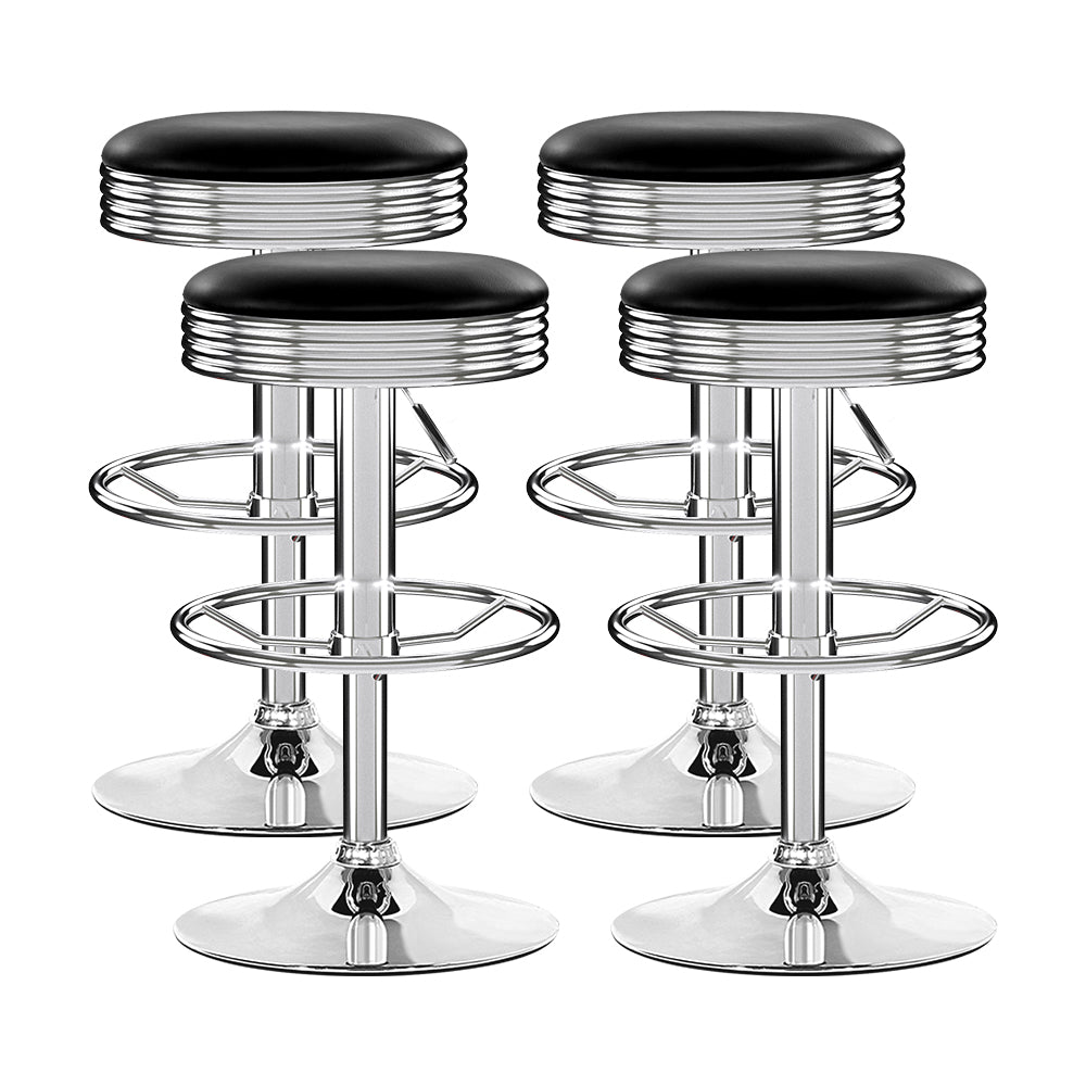 Artiss 4x Leather Padded Bar Stools