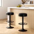 Artiss Black Leather Padded Bar Stools