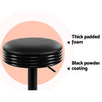 Artiss Black Leather Padded Bar Stools