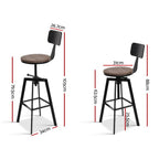 Artiss Vintage Metal Bar Stools