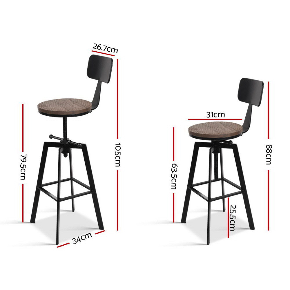 Artiss Vintage Metal Bar Stools