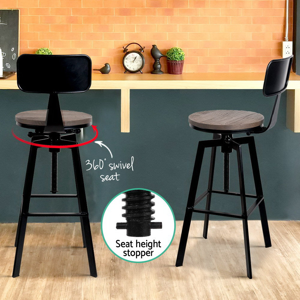 Artiss Vintage Metal Bar Stools