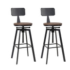 Artiss Vintage Metal Bar Stools x2