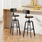 Artiss Vintage Metal Bar Stools x2