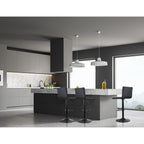 Artiss Black Linen Gas Lift Bar Stools