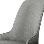 Elegant Grey Linen Dining Chairs Set of 4