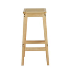 Artiss Rubber Wood Rattan Bar Stools