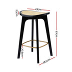 Artiss Rattan Bar Stools Set of 2