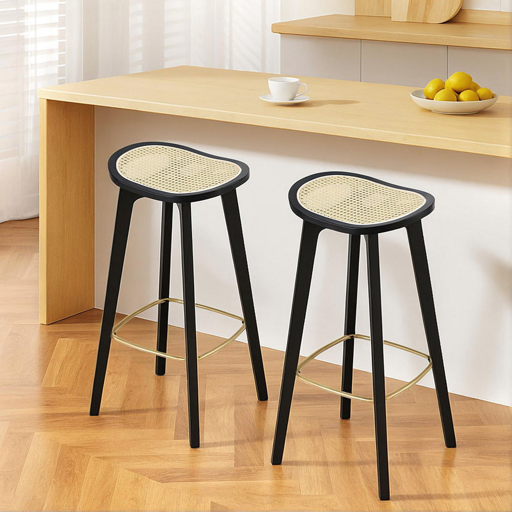 Artiss Rattan Bar Stools Set of 2